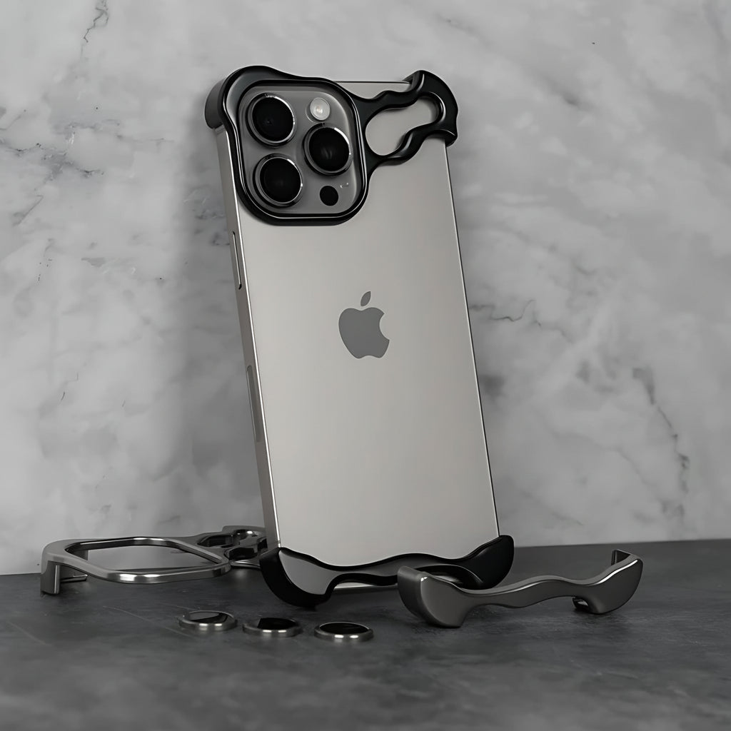 Thin Metal Phone Cover with Strong Magnetic Protection
