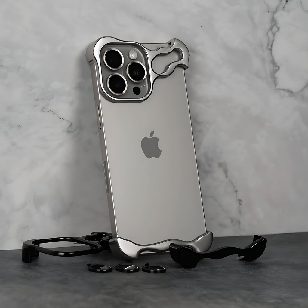 Thin Metal Phone Cover with Strong Magnetic Protection