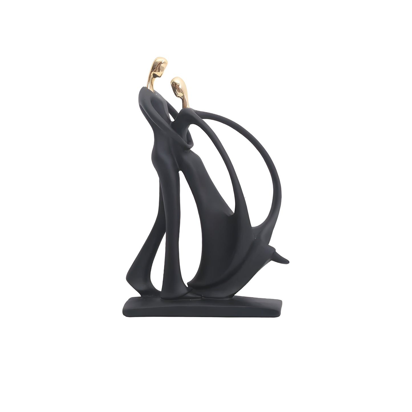 Romantic Resin Figurine Pair - Modern Home Decoration