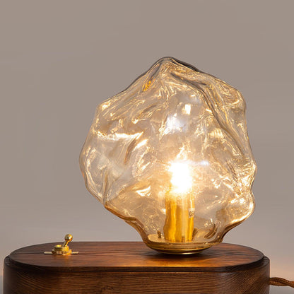 Clear Glass Bedroom Side Lamp