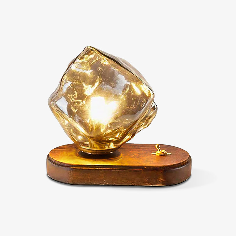 Clear Glass Bedroom Side Lamp - Lusomart