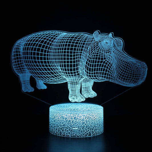 Colorful 3D LED Nightlight for Ambient Room Lighting - Lusomart
