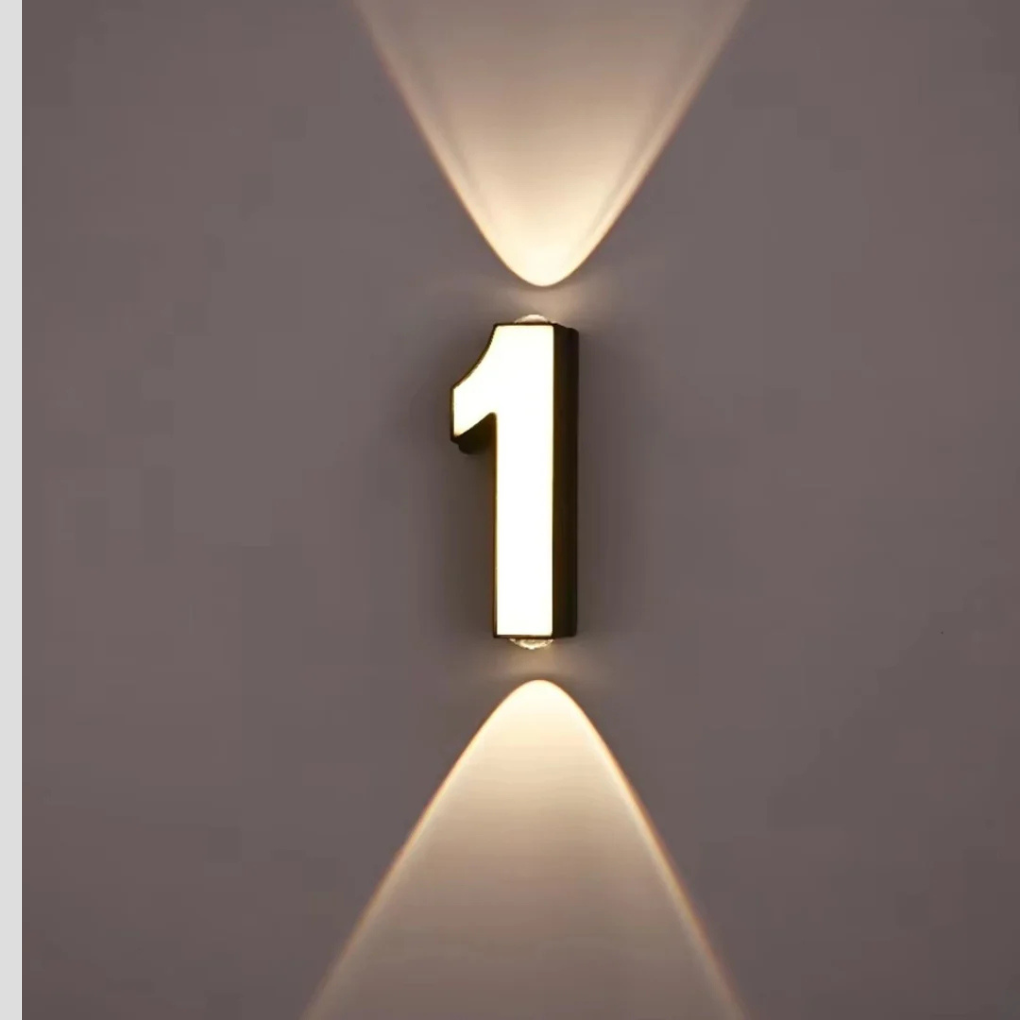 Bright LED House Number Sign for Outdoor Visibility - Lusomart