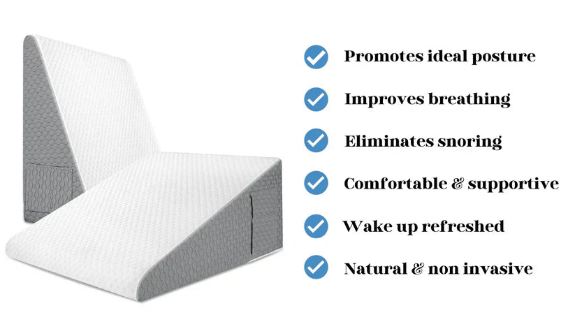 Contour Foam Pillow for Snore Relief and Back Support
