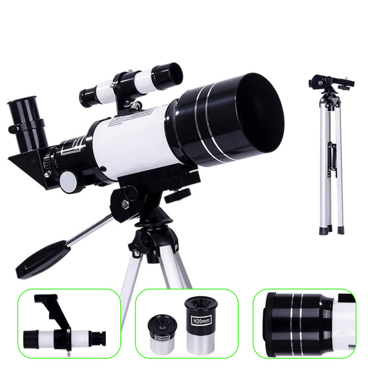 Compact 150x Zoom Travel Telescope Kit - Lusomart