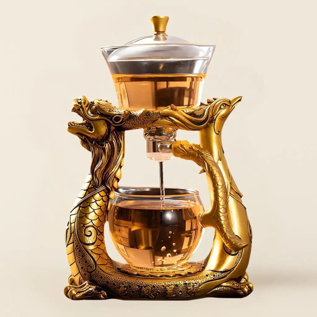Elegant Dragon Glass Tea Infuser - Lusomart