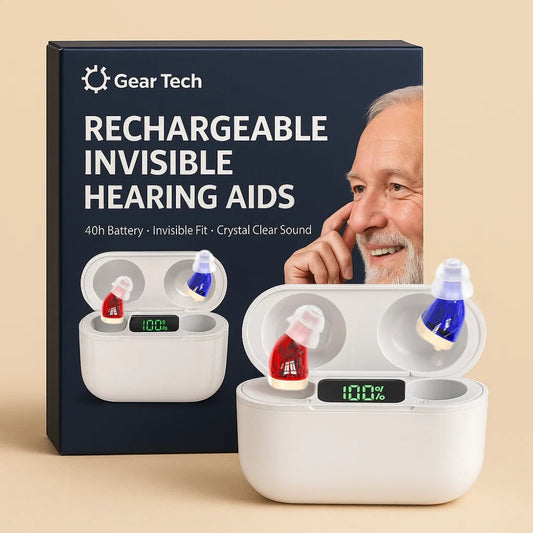 Compact Rechargeable Hearing Aids With Clear Audio - Lusomart