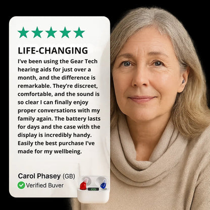 Compact Rechargeable Hearing Aids With Clear Audio