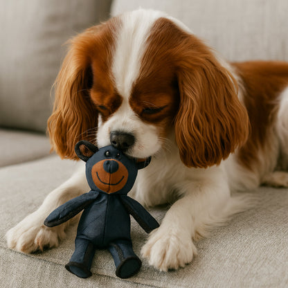 Tough Plush Dog Toy Teddy Bear Shape