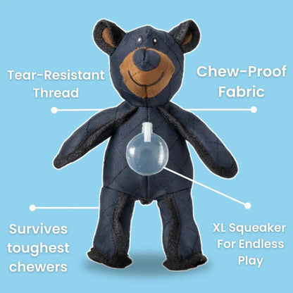 Tough Plush Dog Toy Teddy Bear Shape