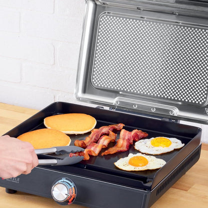 Large Electric Grill Pan 500°F Easy Clean Cooking Surface