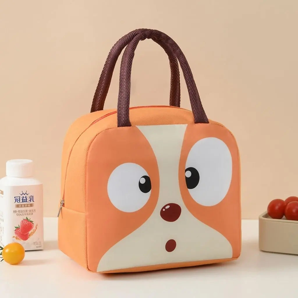 Thermal lunch container with vibrant cartoon graphics, perfect for school and work food storage.