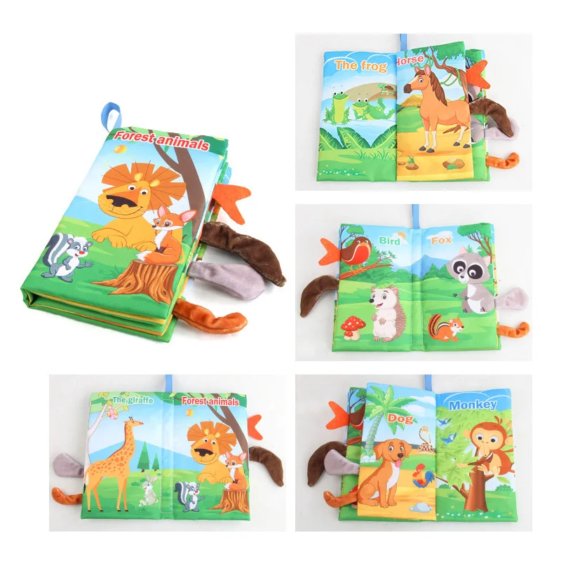 Soft Baby Cloth Book for Sensory Play - Lusomart