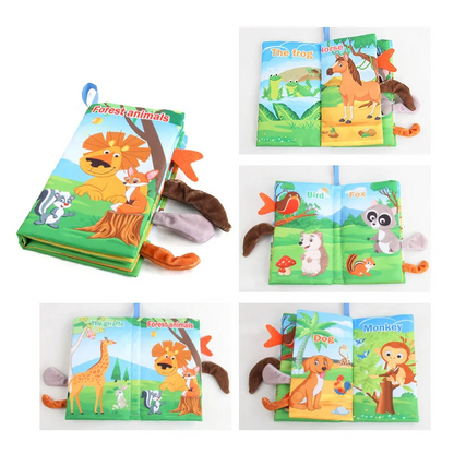 Soft Baby Cloth Book for Sensory Play - Lusomart