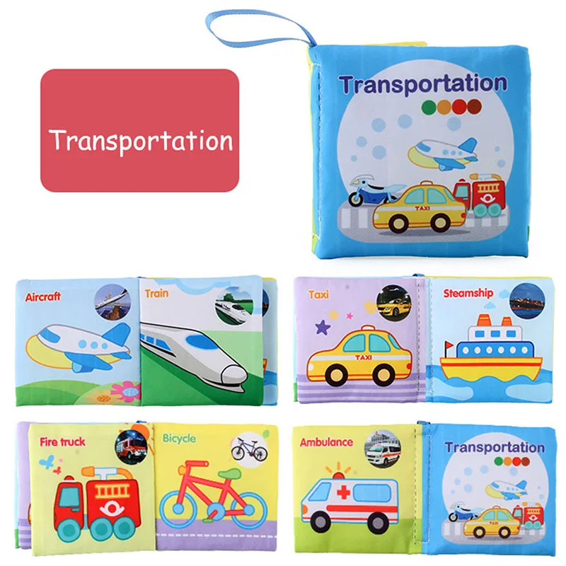 Interactive Baby Book Soft Cotton for Sensory Development 10