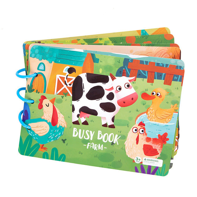 Fun Educational Book for Children: Dinos and Farm Friends - Lusomart