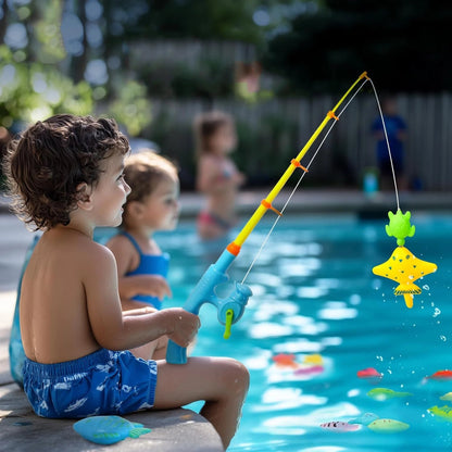 Interactive Magnetic Fishing Game with Inflatable Pool for Kids – Educational Toy for Indoor and Outdoor Fun 4