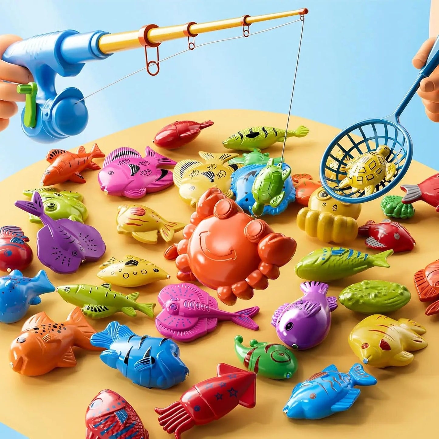 Interactief Magnetisch Visspel met Opblaasbaar Zwembad voor Kinderen – Educatief Speelgoed voor Binnen en Buiten 5