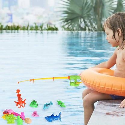 Interactive Magnetic Fishing Game with Inflatable Pool for Kids – Fun Educational Toy for Indoors and Outdoors 7