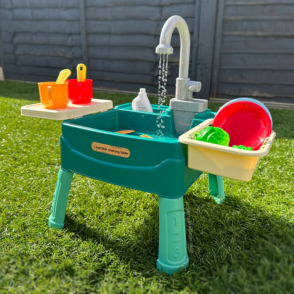 Fun Kids Play Kitchen with Accessories & Durable Design - Lusomart