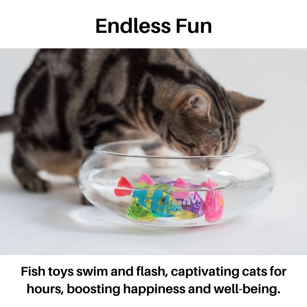 Interactive Cat Toy Set with Realistic Swimming Motion and Light – Best Cat Toys for Active Play 3