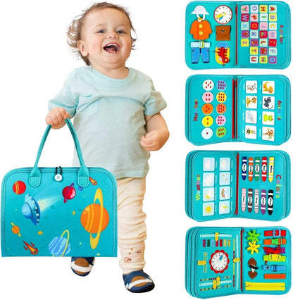 Interactive Fabric Activity Book for Toddlers – Motor Skills Development with Sensory Play 5