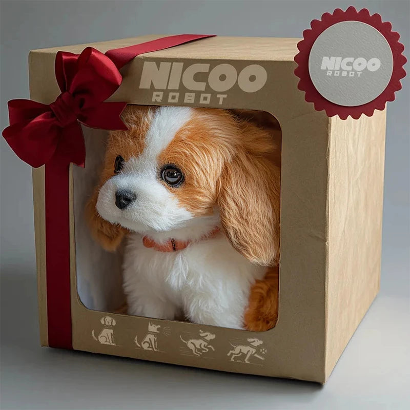 Interactive Robotic Puppy Toy with Barking and Walking Features – Realistic AI Pet Dog for Kids 8
