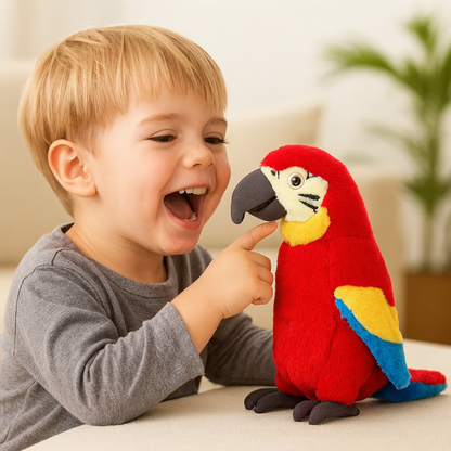 Fun Talking Parrot Plush Toy for Kids - Lusomart