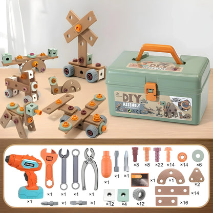 InventorCase™ – Creative Building Set with Tools – Construction Playset 2