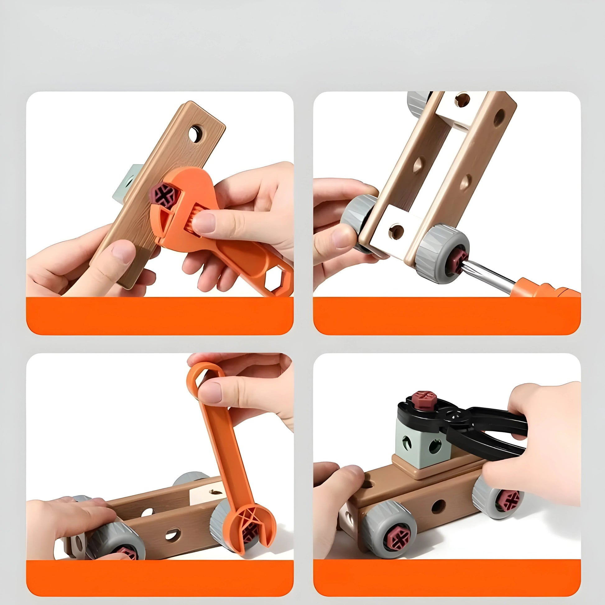 InventorCase™ – Creative Building Set with Tools – Construction Playset 6