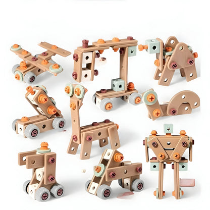 InventorCase™ – Creative Building Set with Tools – Construction Playset 7