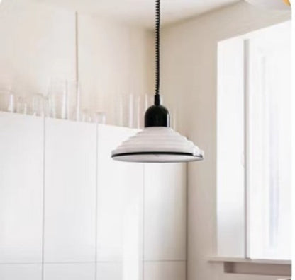 Soft White Glass Drop Pendant Light