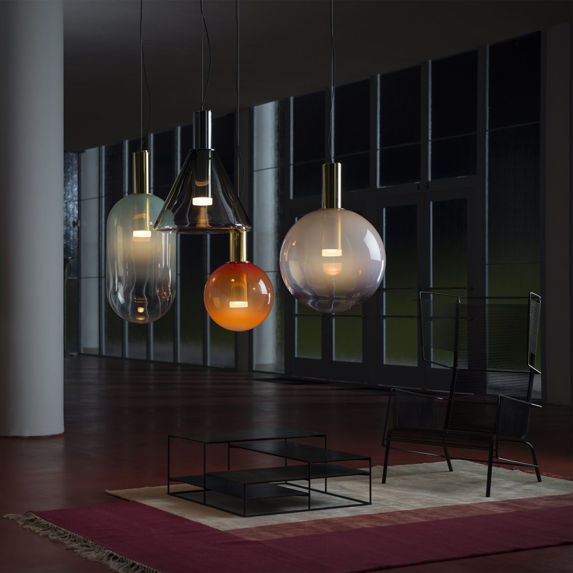 Stylish Colourful Glass Hanging Light
