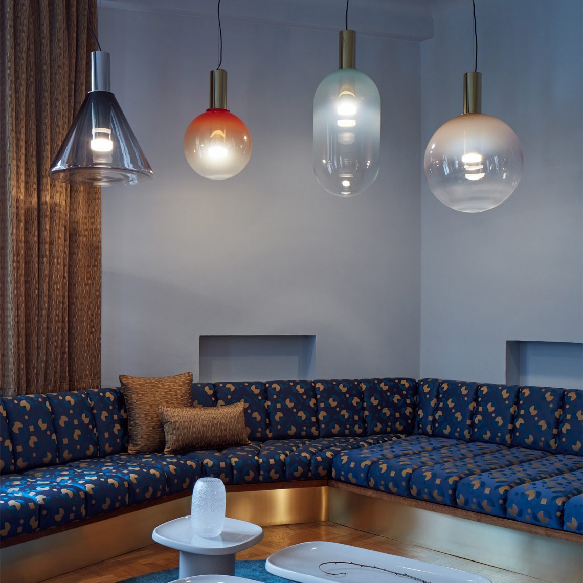 Stylish Colourful Glass Hanging Light