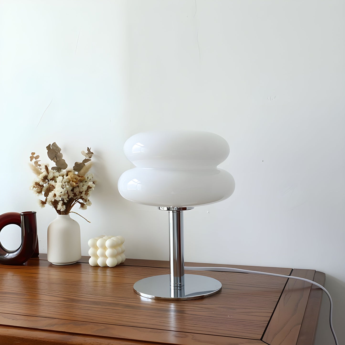 Elegant Glass LED Desk Lamp for Living Room Decor