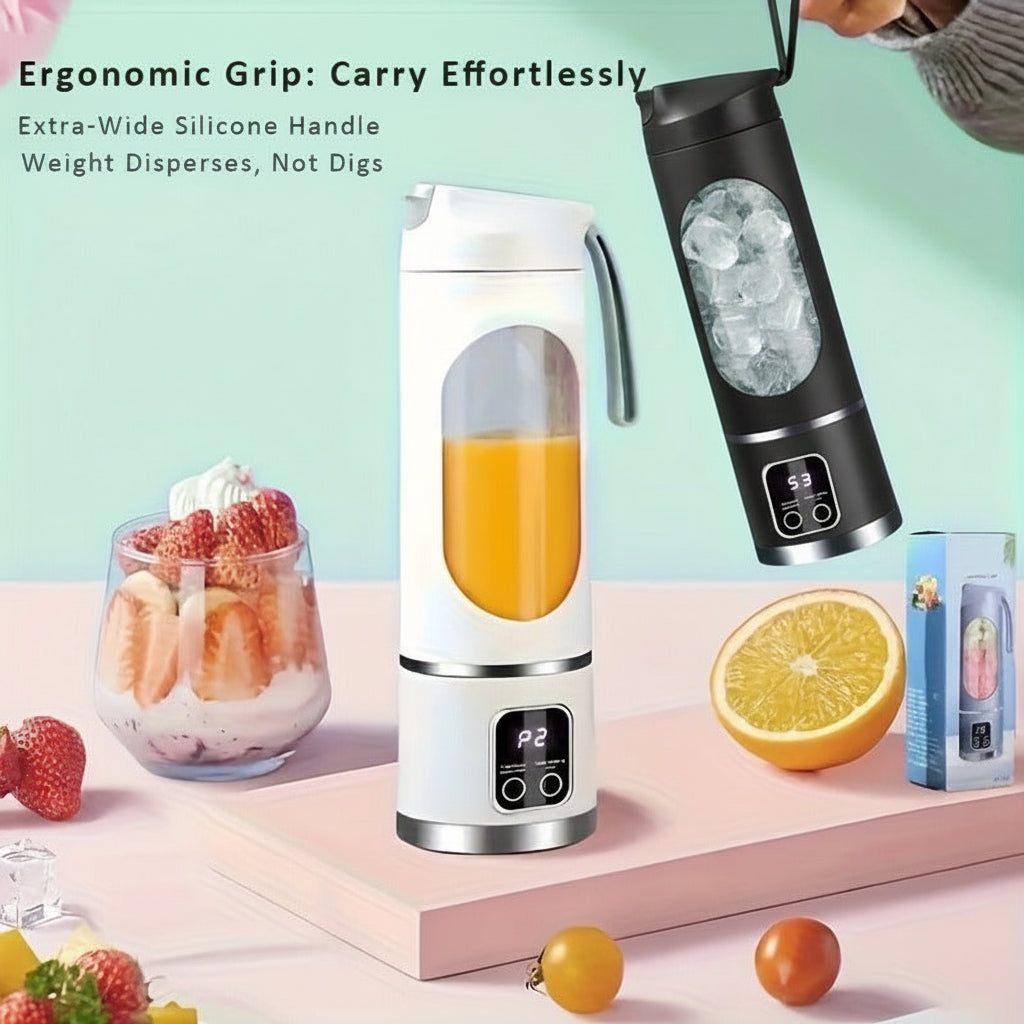 Compact USB Rechargeable Blender Bottle On The Go