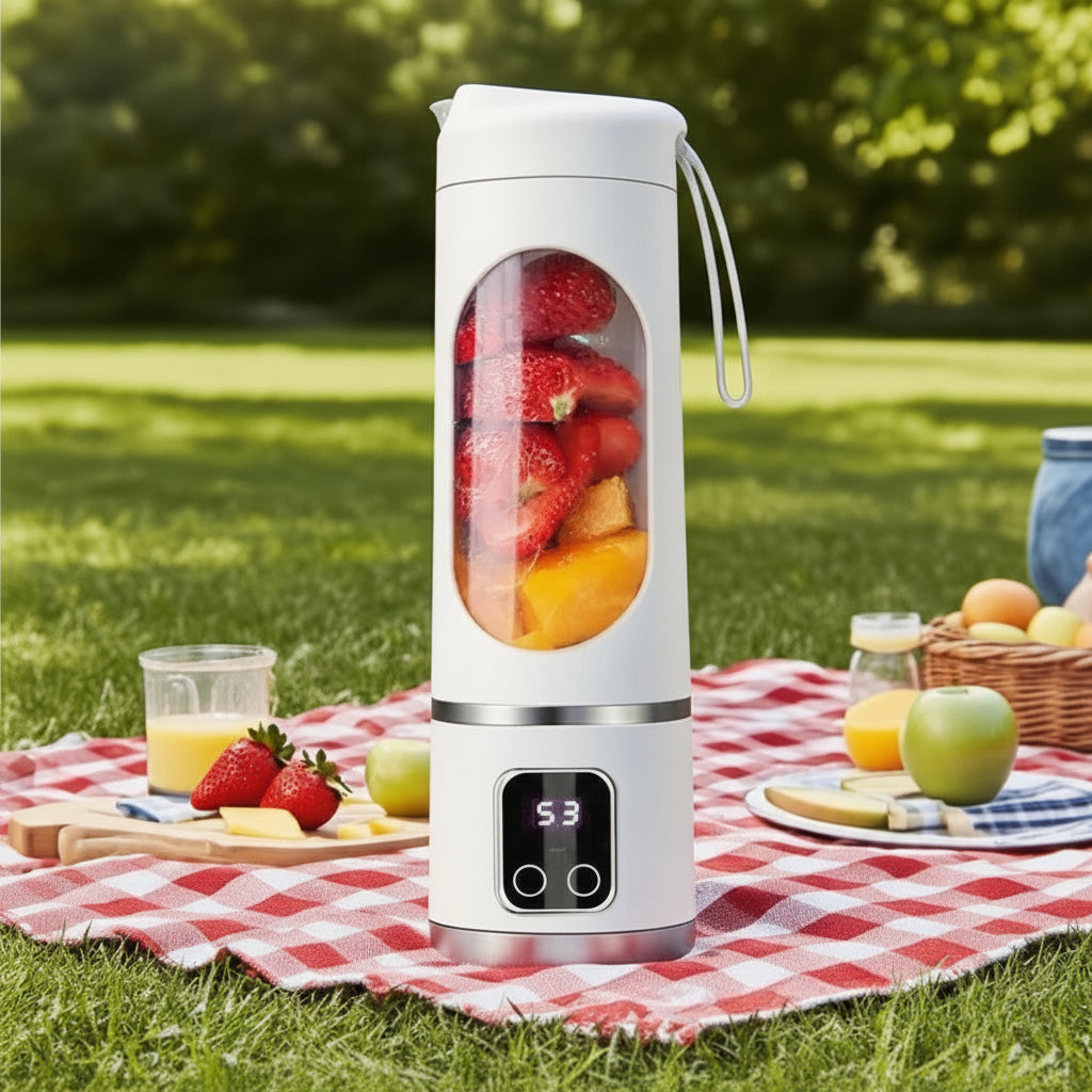 Compact USB Rechargeable Blender Bottle On The Go