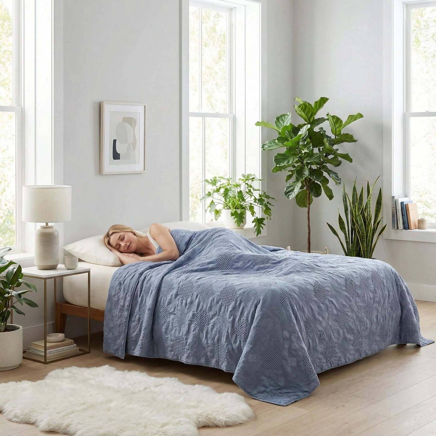Soft Plush Decorative Throw Blanket for Home