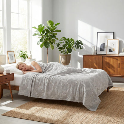 Soft Plush Decorative Throw Blanket for Home