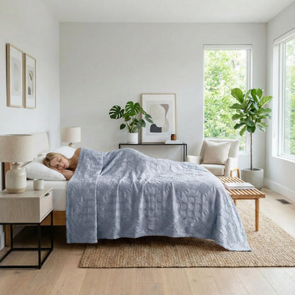 Soft Plush Decorative Throw Blanket for Home