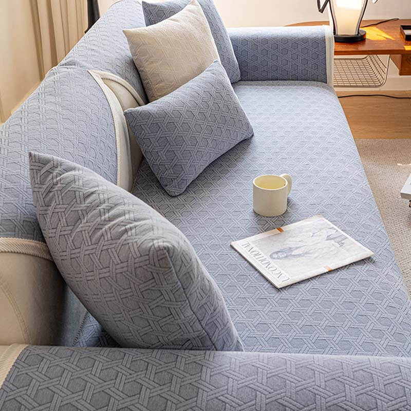 Stain Resistant Velvet Sofa Slipcover