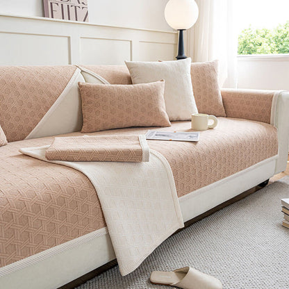 Stain Resistant Velvet Sofa Slipcover
