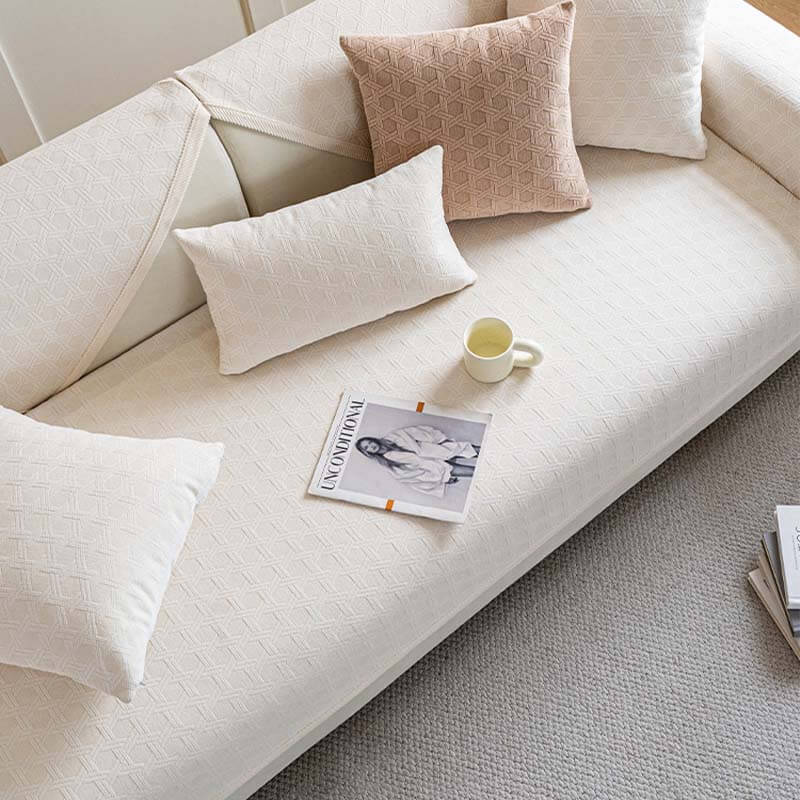 Stain Resistant Velvet Sofa Slipcover