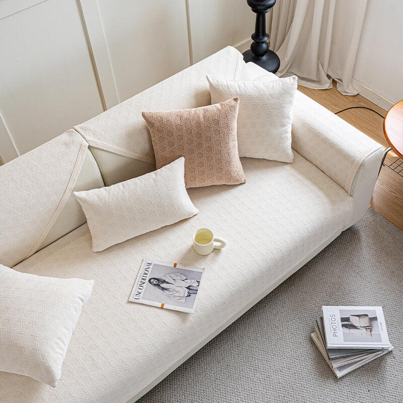 Stain Resistant Velvet Sofa Slipcover