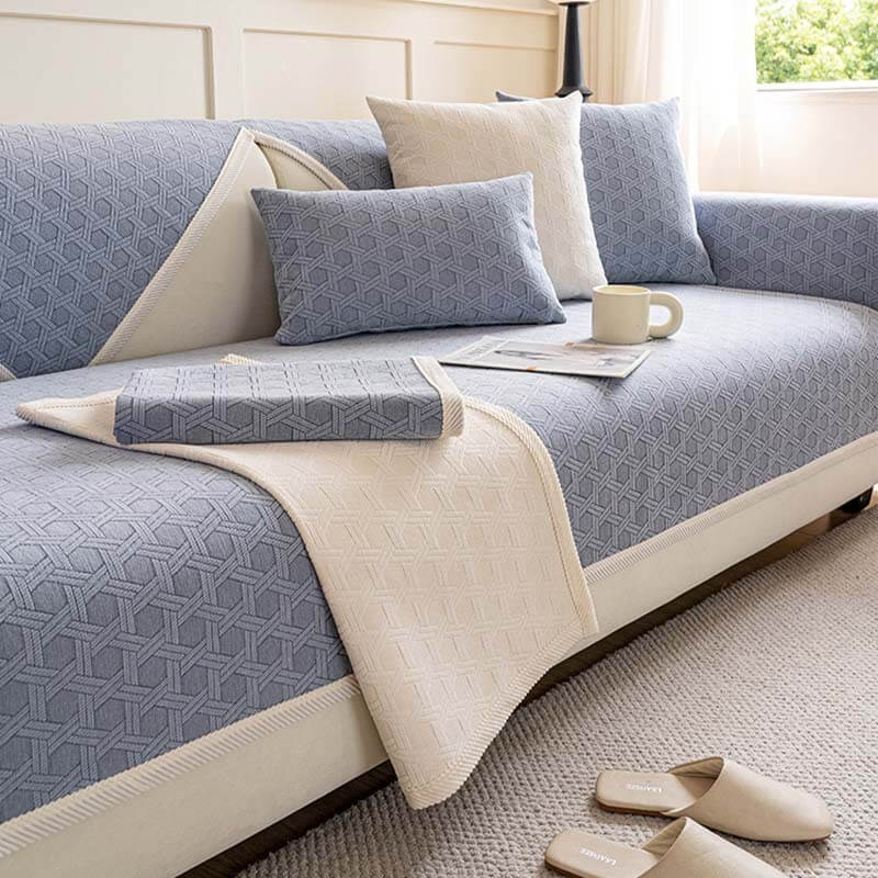 Stain Resistant Velvet Sofa Slipcover
