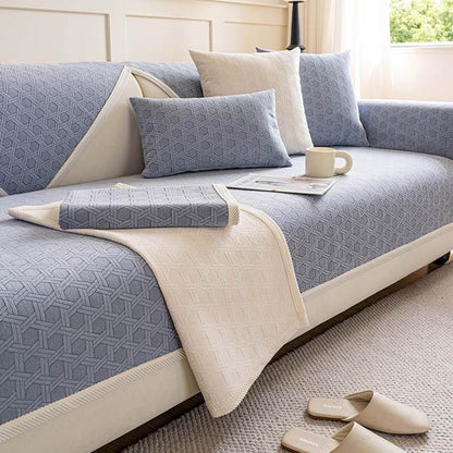 Stain Resistant Velvet Sofa Slipcover