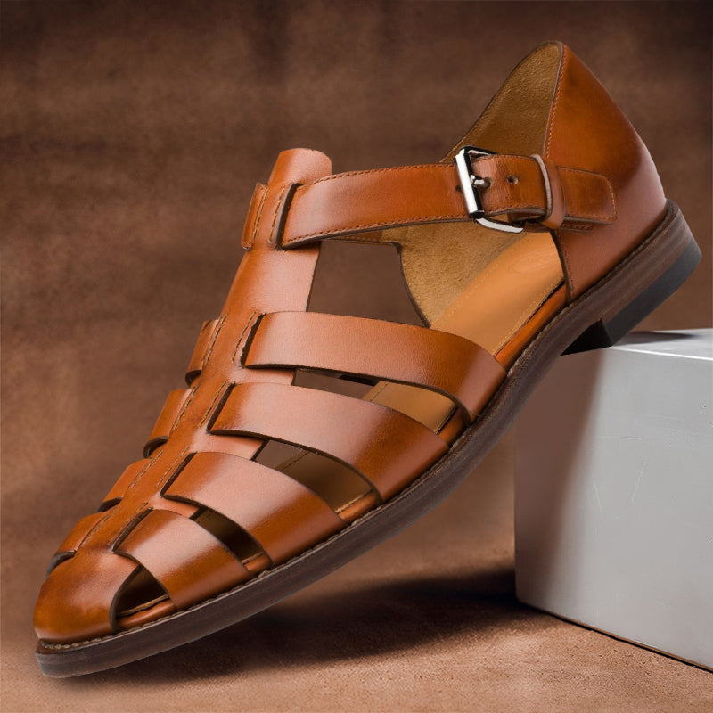 High Quality Leather Sandals for Men Summer