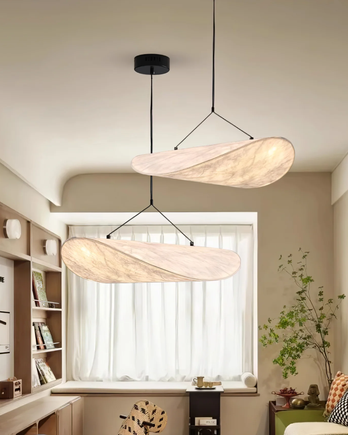 Rustic Wooden Table Lamp in Natural Style