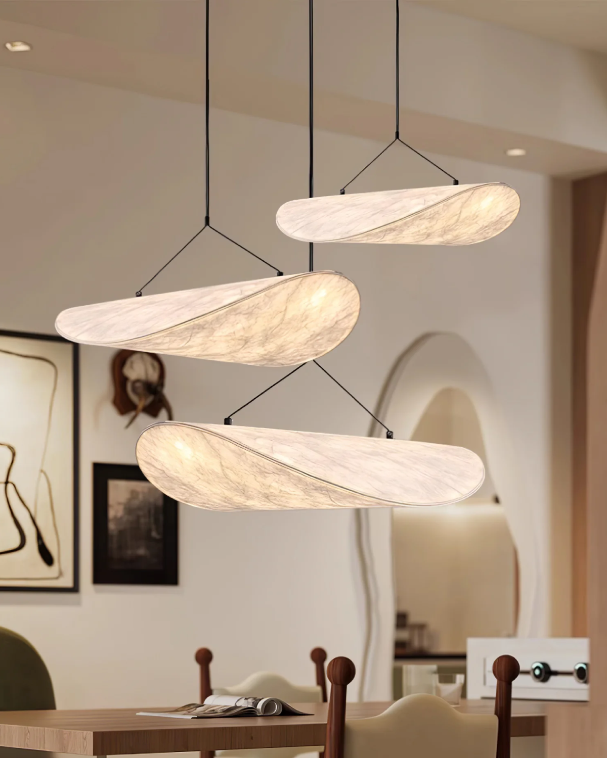 Rustic Wooden Table Lamp in Natural Style