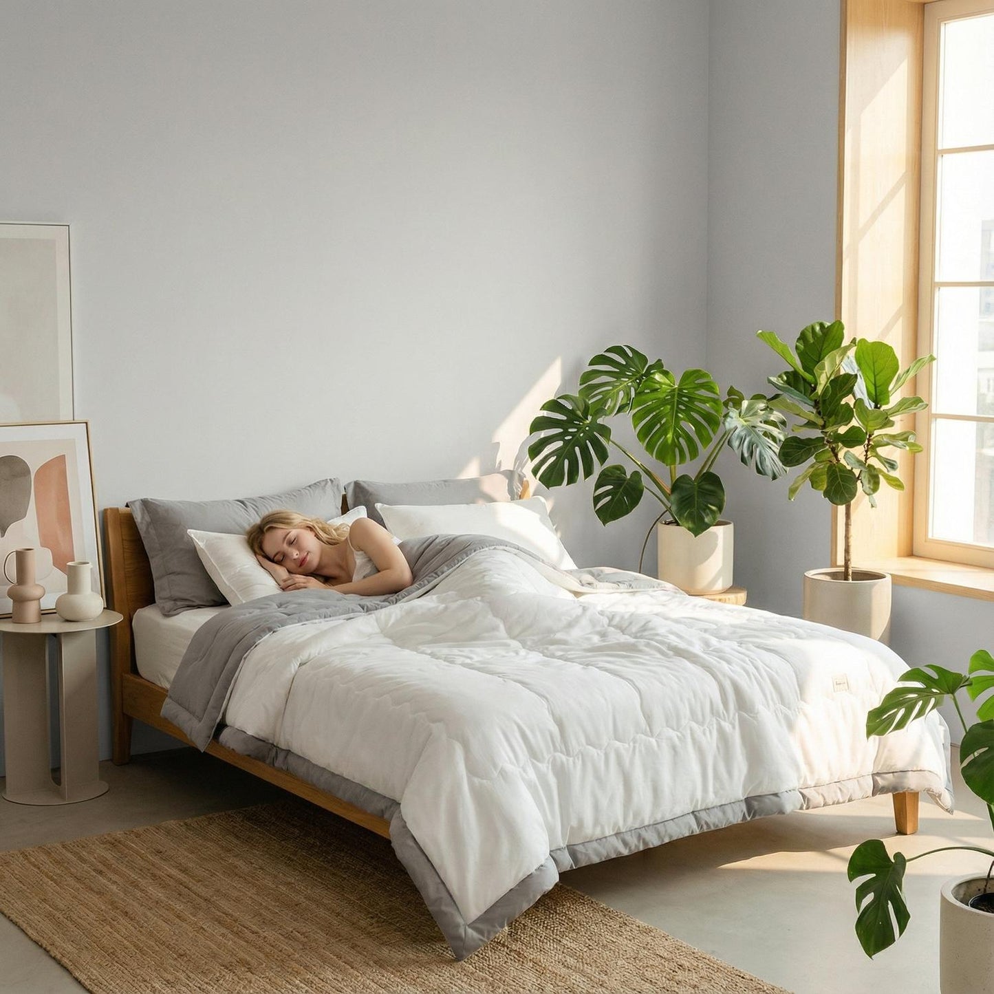 Breathable Summer Quilt Soft Cotton Bedspread